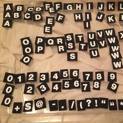 Stampa personalizzata Lettere alfabetico aggancio di nylon