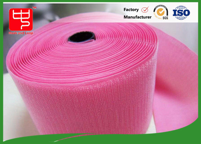 Ampio nylon del gancio di colore su ordinazione &amp; del nastro 100% della legatura del ciclo rosa-chiaro