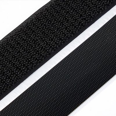 Nastro adesivo elastico per gancio e loop a misura di misura personalizzata 25 o 50 metri per rotolo Nastro di fissaggio elastico progettato per tessile e abbigliamento
